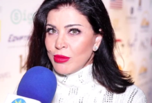 صورة الفنانة جومانا مراد تخطف الانظار في اللون الازرق دراما رمضان