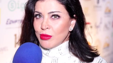 صورة الفنانة جومانا مراد تخطف الانظار في اللون الازرق دراما رمضان