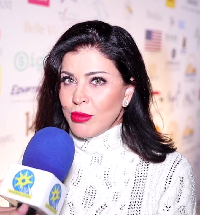 الفنانة جومانا مراد تخطف الانظار في اللون الازرق دراما رمضان