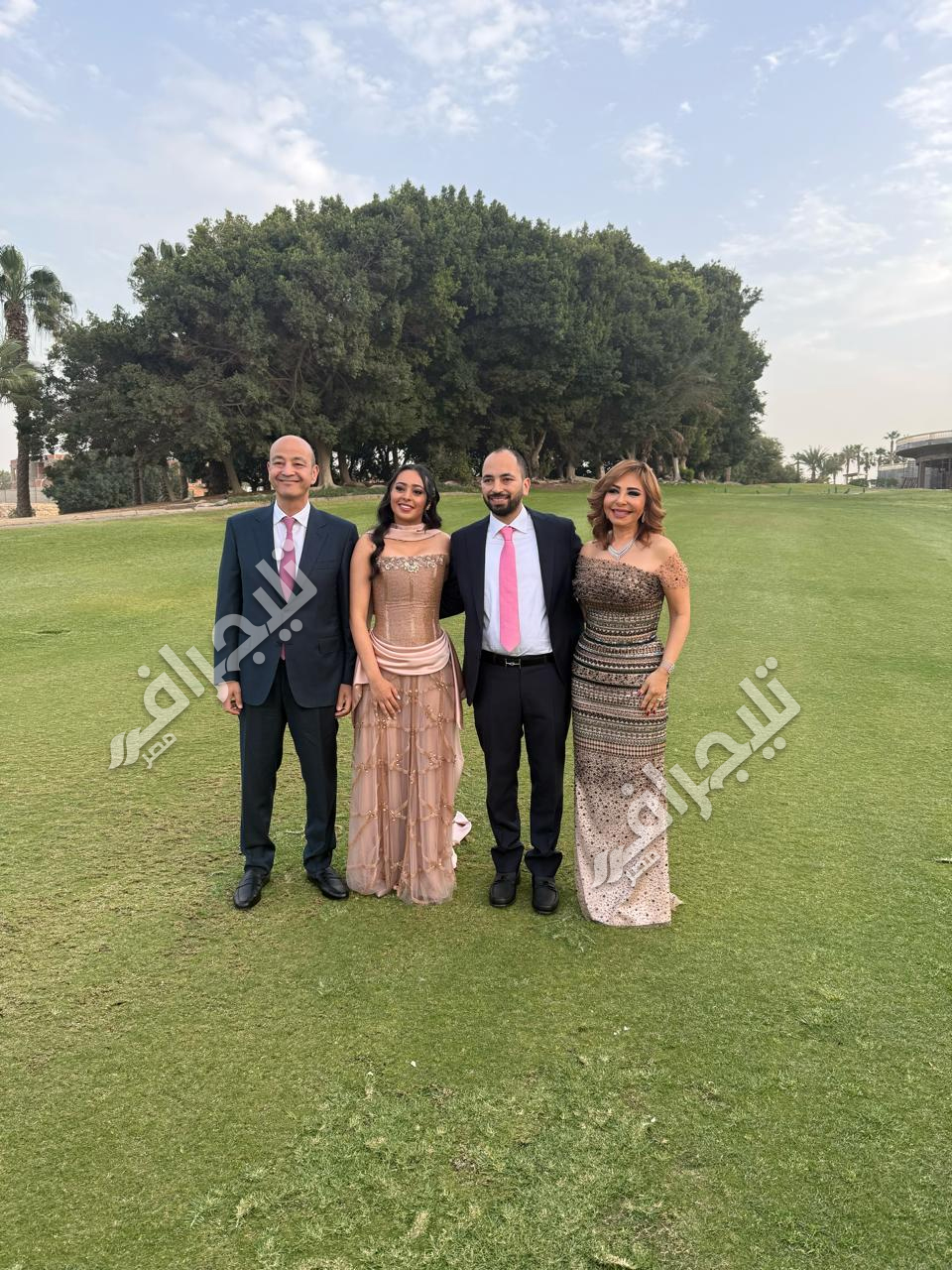 النجوم والأصدقاء يجتمعون بحفل خطوبة إبن عمرو أديب ولميس الحديدي