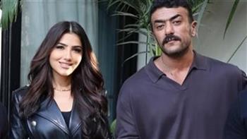 مي عمر وأحمد العوضي ونجوم الفن والإعلام في عرض فيلم شمشون ودليلة
