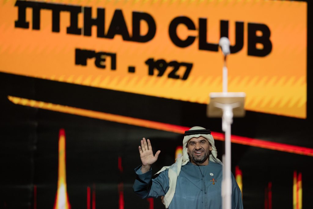 الجسمي يحتفي بتاريخ نادي الاتحاد في أمسية جمعت الفن والرياضة